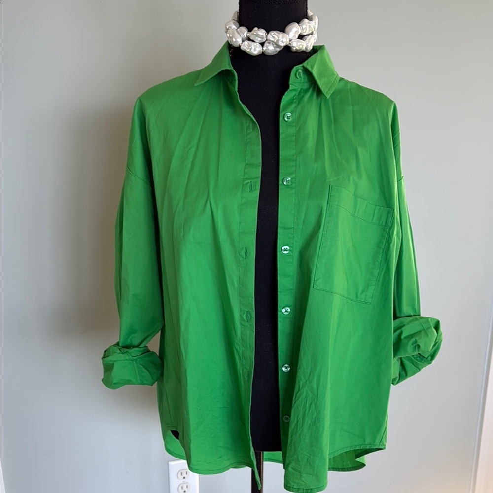 Pistola Green Button Down Shirt